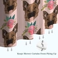 thumbnail image 6 of German Shepherd with Roses Shower Curtain 36"x72" ,Bathroom Decorative Shower Curtains Set with 12 Hooks,Modern Waterproof Washable Shower Curtain, 6 of 6