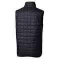 thumbnail image 3 of Men's Cutter & Buck Navy Gwinnett Stripers Rainier PrimaLoft Eco Insulated Full-Zip Puffer Vest, 3 of 3