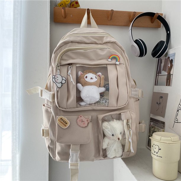 Mochila Escolar De Gran Capacidad Para Estudiantes De Estilo Coreano Mujer Buen Aspecto