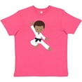 thumbnail image 3 of Inktastic African American Boy, Karate Boy, Kata, Black Belt Youth T-Shirt, 3 of 5