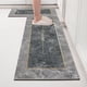 thumbnail image 2 of Alfombrilla de cuero para cocina, resistente a la suciedad, duradera, lavable, lavable y no lavable, resistente a la suciedad, alfombra de área grande, 2 of 5