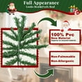 thumbnail image 5 of Laintene Artificial Christmas Tree, 6ft unlit Christmas Tree W/ 800 Branch Tips, Premium Spruce Green Xmas Tree with Folding Metal Stand, for Indoor/Outdoor Holiday Decoration, 5 of 10