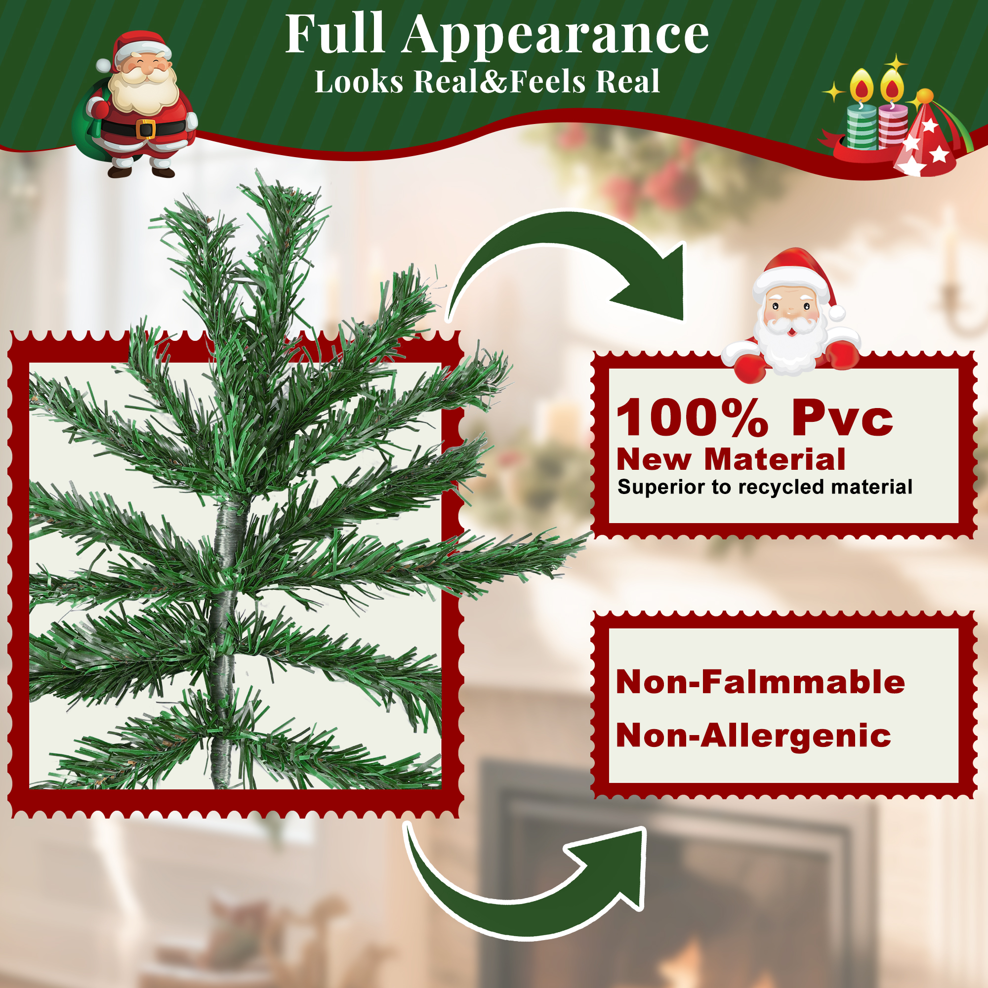 Aufeile 6ft Unlit Artificial Spruce Christmas Tree photo 5