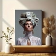 thumbnail image 6 of Qisvanset Money Crown Woman Fashion Poster Canvas Print 15.75x11.81 Inches, 6 of 8