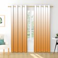 thumbnail image 2 of Nanqianyi Ombre Blackout Curtains, Orange White Gradient Curtains Living Room Window Decor, Thermal Insulated 2 Panels Drapes, 52 x 63 Inch Length, Sunset Orange, 2 of 7