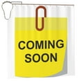 thumbnail image 3 of Coming Soon Symbol Pattern Shower Curtain with 12 Hooks, Opening Sign Tag Waterproof Bath Curtains for Bathroom Decorations, 72 x 72 inches, 3 of 6