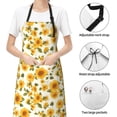 thumbnail image 6 of Picia Classical Cute Sunflower NO.101 Waterproof Apron for Unisex Adult - Adjustable Bib Apron with Pockets, Ideal for Cooking, Gardening, Painting, and Household Chores, 6 of 9