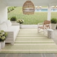 thumbnail image 5 of Safavieh Courtyard Caroline Striped Indoor/Outdoor Area Rug, Beige/Sweet Pea, 9' x 12', 5 of 16