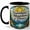 Black, variant on Sunshine Mountains Peace Coffee Mug, Stained Glass Nature Mug, Outdoor Hiking Birthday Christmas Gift, Mountain Lake Forest Quote Art, 11 oz White Ceramic Coffee Cup Gift for Tea