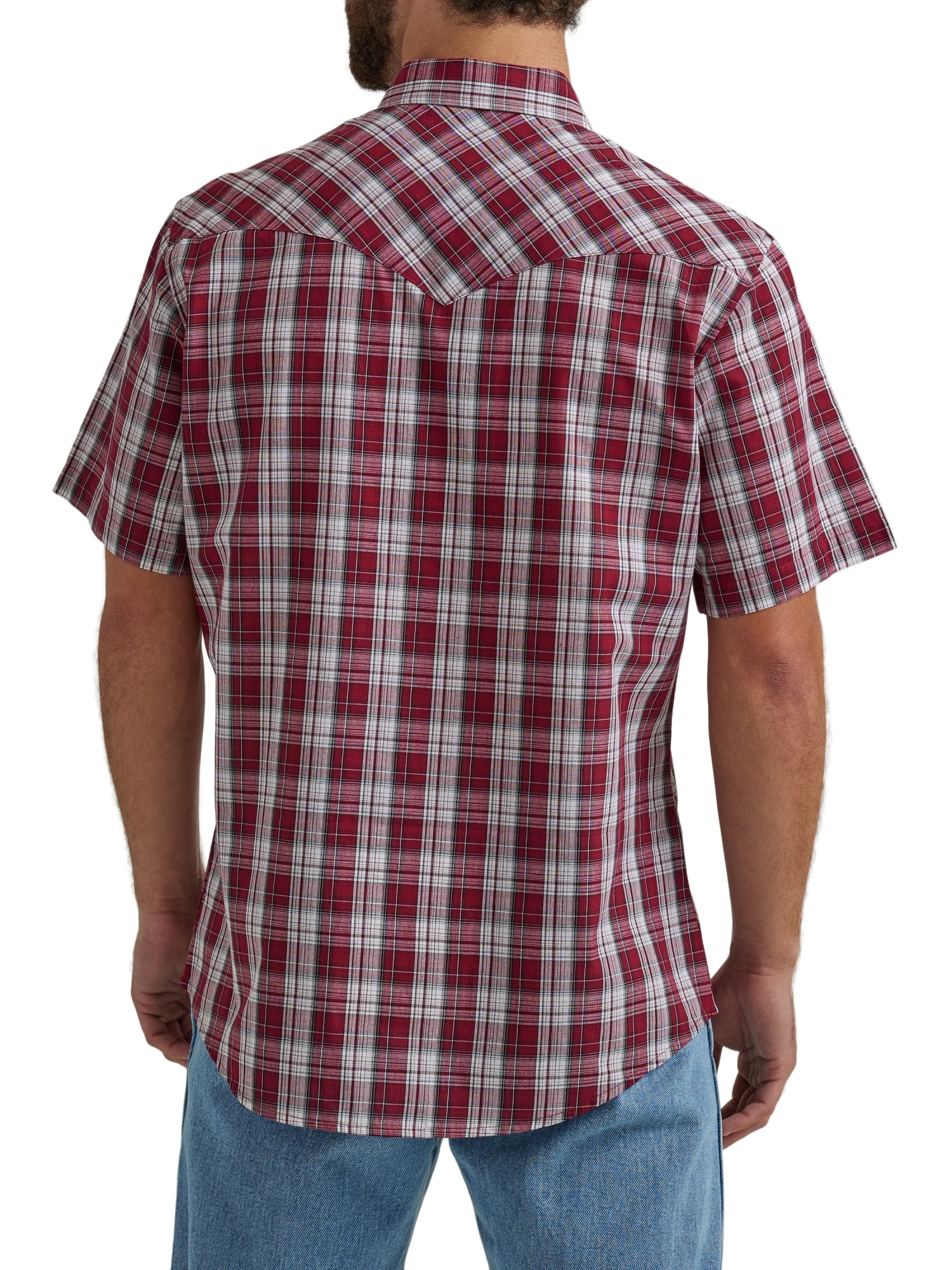 Wrangler Men's Short Sleeve Western Shirt, Size S-5XL
