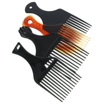 4Pcs Multi Function Wide Tooth Afro Lift Pick Comb for Convenient Hair Styling Plastic Comb