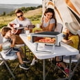 thumbnail image 7 of KATIDAP Pizza Oven, outdoor oven, up to 950°F heat, BBQ smoker, Electric,Gray, 7 of 7