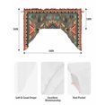 thumbnail image 6 of Vintage Southwest Kitchen Swag Valances for Windows, Ethnic Modern Geometric Swag Valances Curtains for Living Room, Rod Pocket Window Treatments for Bathroom, Bedroom, Cafe, 56"x36", 6 of 6
