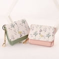 thumbnail image 3 of Women's Floral Purse Slim Wallet Keychain Card Holder Compact Lightweight Functional Fashion Accessory for Daily Use, 3 of 3