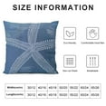 thumbnail image 5 of Shiartex Coastal Pillow Covers Navy Blue Starfish Throw Pillow Covers Beach Pillowcase Nautical Decor for Outdoor Home Sofa Bedroom Living Room,Multi-Size, 5 of 5