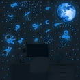 thumbnail image 3 of Space Astronaut Wall Sticker for Kids Rooms Boys Bedroom Glow In the Dark Wall Stickers Fluorescent Sticker the Night decoration (Pink,8x8 inch), 3 of 6