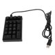 thumbnail image 1 of Mechanical Numeric Keypad Wired 21 Keys Blue Switch Color LED USB Portable K21 Numpad for Laptop PC Computer, 1 of 5