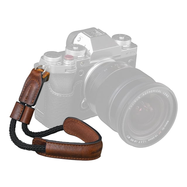 Correa de piel vintage SMALLRIG para cámara réflex digital, color marrón