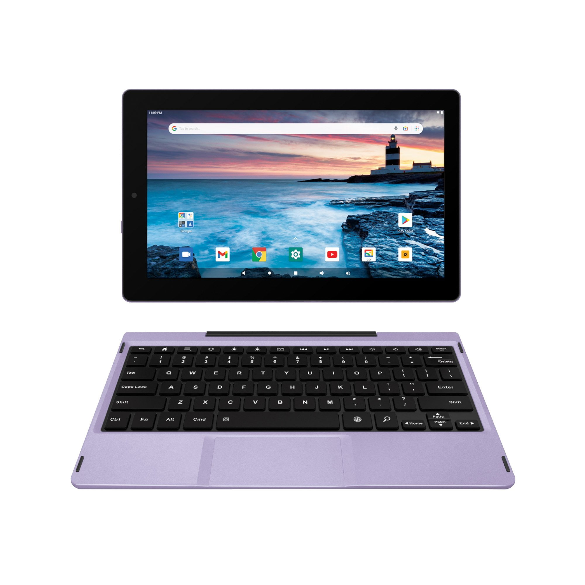 RCA 11 Delta Pro Android Laptop Tablet with Detachable Keyboard, 32GB