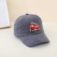 thumbnail image 2 of Gibobby Car Pattern Baseball Caps for Boys Girls Fire Truck Excavator Trucker Hat Adjustable Summer Sun Hat for Kids Age 12-18 Months 1-4T(One Size,Blue), 2 of 7
