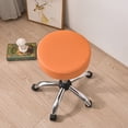 thumbnail image 4 of Funda de silla redonda de PU impermeable, funda de asiento de silla, funda de cojín de asiento/sentado de cuero para silla de comedor de hotel para el hogar, 4 of 6