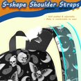 thumbnail image 4 of Butterfly and Moon Gothic Pattern 17" Waterproof Oxford School Backpacks for Teens, S-Shape Padded Straps, for School, Travel, Hiking, Camping, 4 of 4