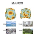 thumbnail image 6 of KLL White Polka Dot Sunflower A Winter Fall Beanie Knit Hats for Men & Women - Warm & Soft Stylish Toboggan Caps for Cold Weather, 6 of 6