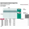 thumbnail image 2 of Malla Mosquitera Plastica Verde 1.50 Mt Fiero 44955 Fiero TEMO-15PV, 2 of 2
