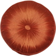 Better Homes&gardens Center Button Tufted Round Pillow Rust