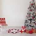 thumbnail image 1 of Tapis de Bienvenue Flocon de Neige Festif Non Rond Tapis de Sol pour Entrée, 1 of 6