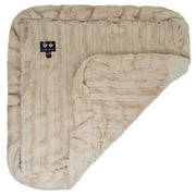 Angle View: Bessie and Barnie Natural Beauty Luxury Ultra Plush Faux Fur Pet/ Dog Reversible Blanket (Multiple Sizes)