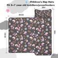 thumbnail image 5 of Gray Football and Flowers Pattern Toddler Nap Mats for Kids Preschool,Sleeping Mat Bag or Kids,Toddler Sleeping Bag,Toddler Nap Mat or Daycare, 5 of 6
