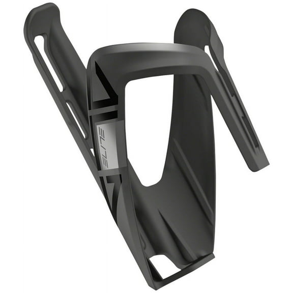 Elite Ala Water Bottle Cage - Soft Touch, Matte Black/Black