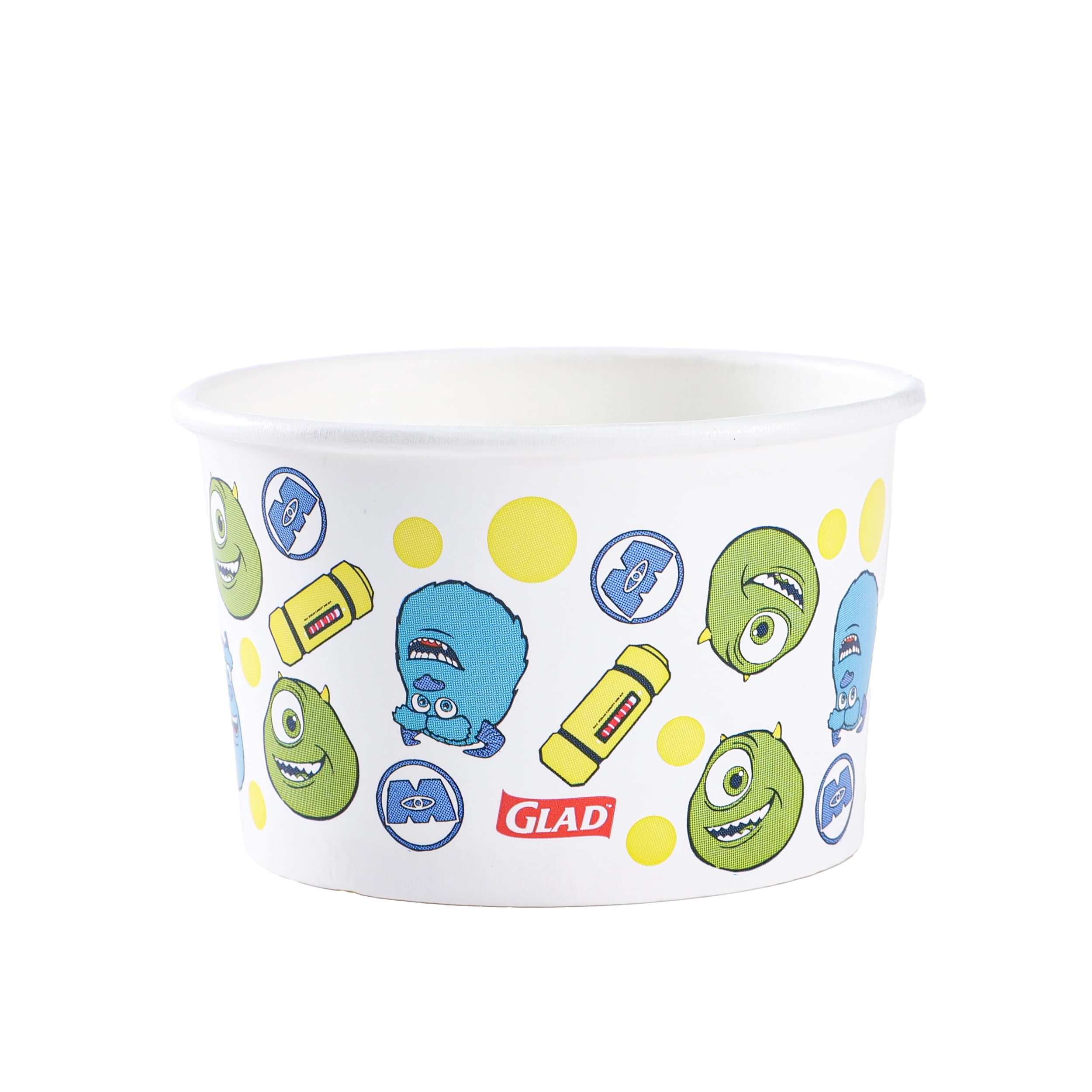 Glad For Disney - 6oz Paper Snack Bowls w/o lid - 24ct - Monsters Inc