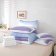 thumbnail image 6 of Homewish Purple White 7-Piece Bedding Comforter Set,Minimalist Aesthetic King Bedding Sets,Modern Artwork Bed Sheets For Gitls Kids,Breathable Home Decor Reversible, 6 of 8