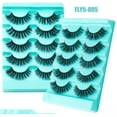 thumbnail image 3 of Nvzi-a 5 Pairs Wispy Mink Lashes Fluffy Eye Lashes Natural Look Volume Fake Eyelashes，FLY5-005, 3 of 3