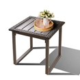 thumbnail image 4 of Outdoor Wicker Rattan Side End Tables for Patio, All Weather Small Square Patio Rattan Coffee Table, Outside Table for Porch Balcony Lawn Garden Bistro,, 4 of 6
