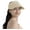 Beige, variant on Women Sun Visor Hat, Straw Beach Hat Wide Brim Visor UV Protection, Foldable Packable Cap, Roll Up Ponytail Large Sunhat, Summer Travel Golf Visor Pool Garden Fishing, UPF 50+, Brown