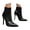 Black, variant on Stiletto Heels Boots for Women Fashion Zip up Pointy Toe Ankle Boots Party Dress Booties