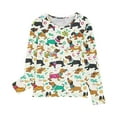 thumbnail image 5 of Zwiiyzr 3-14Y Girls Boys Long Sleeve Pullover Tops Fall Clothes Prints Shirts Cute Crewnecks Tops Dressy Casual Kids Sweatshirts Multicolor, 5 of 5