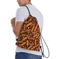 thumbnail image 4 of Yiaed Peanuts2 Print Drawstring Bags Drawstring Backpack Bulk String Back Pack Gym Sport Bag-Medium, 4 of 5