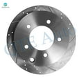 thumbnail image 3 of Set of 6 Rear 262mm Drilled Slotted Brake Disc Rotors-Rear D1037 7940 Ceramic Brake Pad kit For 2007-2017 Jeep Compass, 3 of 6
