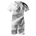 thumbnail image 5 of PNTUTB Men's Summer Fashion Printed Crew Neck Short Sleeve T Shirt and Shorts Casual Loose Set with Pockets, 5 of 6