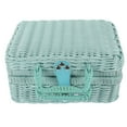 thumbnail image 1 of Shisuyan Woven Storage Basket Storage Box with Handle Woven Suitcase Woven Storage Box, 1 of 9