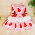 thumbnail image 4 of Vestido de Navidad para perros Vestido de Navidad para perros con cuerno Vestido de fiesta de Navidad de terciopelo para perros hembras Vestido de Navidad ligero adecuado para perros pequeños y, 4 of 8