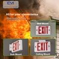 thumbnail image 5 of Señal de salida de emergencia CM MZY roja de doble cara con batería de respaldo, 5 of 5