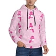 thumbnail image 2 of Lsque Pink Scarf Snowman Pattern Casual Men's Hoodie,Hooded Sweatshirt with Kangaroo Pocket,Pullover Hoodie-XX-Large, 2 of 7