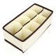 thumbnail image 5 of Caja plegable para guardar ropa interior, sujetadores, calcetines, horquillas, anillos y organizador de dormitorio. 8 cuadrícula, 5 of 7