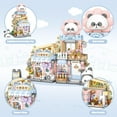thumbnail image 2 of SKQIT Street View Cute Cat Shop Mini Building Blocks, MOC Creative Building Toys Cute Animals Building Set , Simulation Architecture Construction Toy, Gift Idea for Adults (917 PCS), 2 of 12