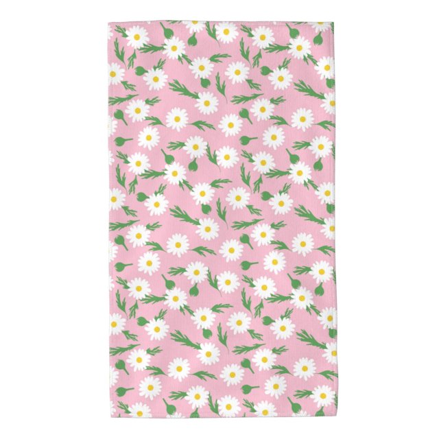 Fotbe Daisies Flowers Toalla Premium con Patrón, Toalla de Microfibra de Secado Rápido, Ligera y Altamente Absorbente (27.5x16in), Ideal para Uso Diario